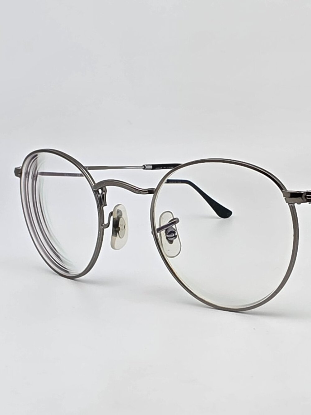 Ray-Ban RB3447V 2620 Round Metal Matte Gunmetal Eyeglasses Frame 47-21-140